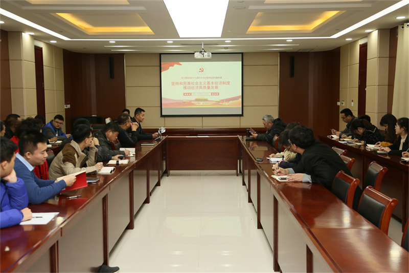 硅谷公司党支部组织宣讲党的十九届四中全会精神